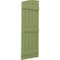 Ekena Millwork Americraft 5-Board (3 Batten) Wood Joined Board-n-Batten Shutters w/Ellipt Top, ARW401BE518X77MGH, PR ARW401BE518X77MGH - alternate 4